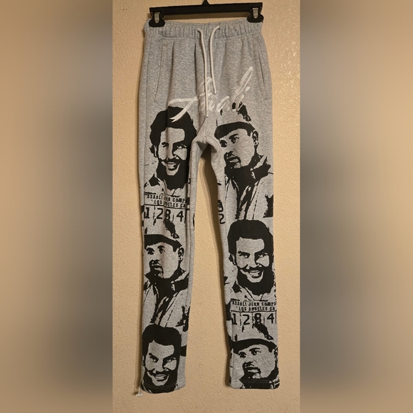 Asaali Sweatpants Color Grey/Black Size Small - Picture 2 of 12